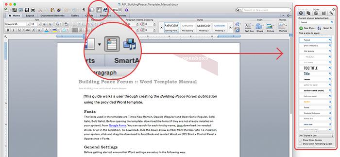 Word Styles editing in Microsoft Word