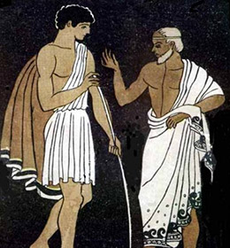 greek men giving advice