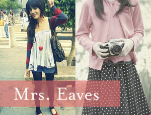 Mrs. Eaves wears her heart on her cardigan sleeve