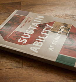 Stanford University sustainability print report cover