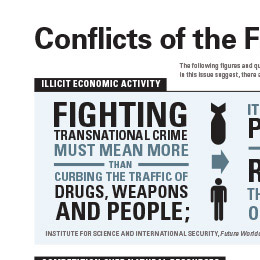 AfP infographic about drugs, weapons, and people