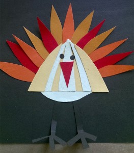 Mary's turkey made of paper