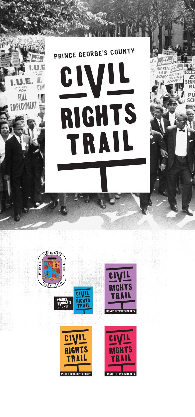 Logo for the Prince George's civil rights trail