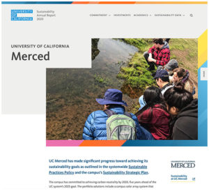 University of California - Sustainability Annual Report - Location page hero banner