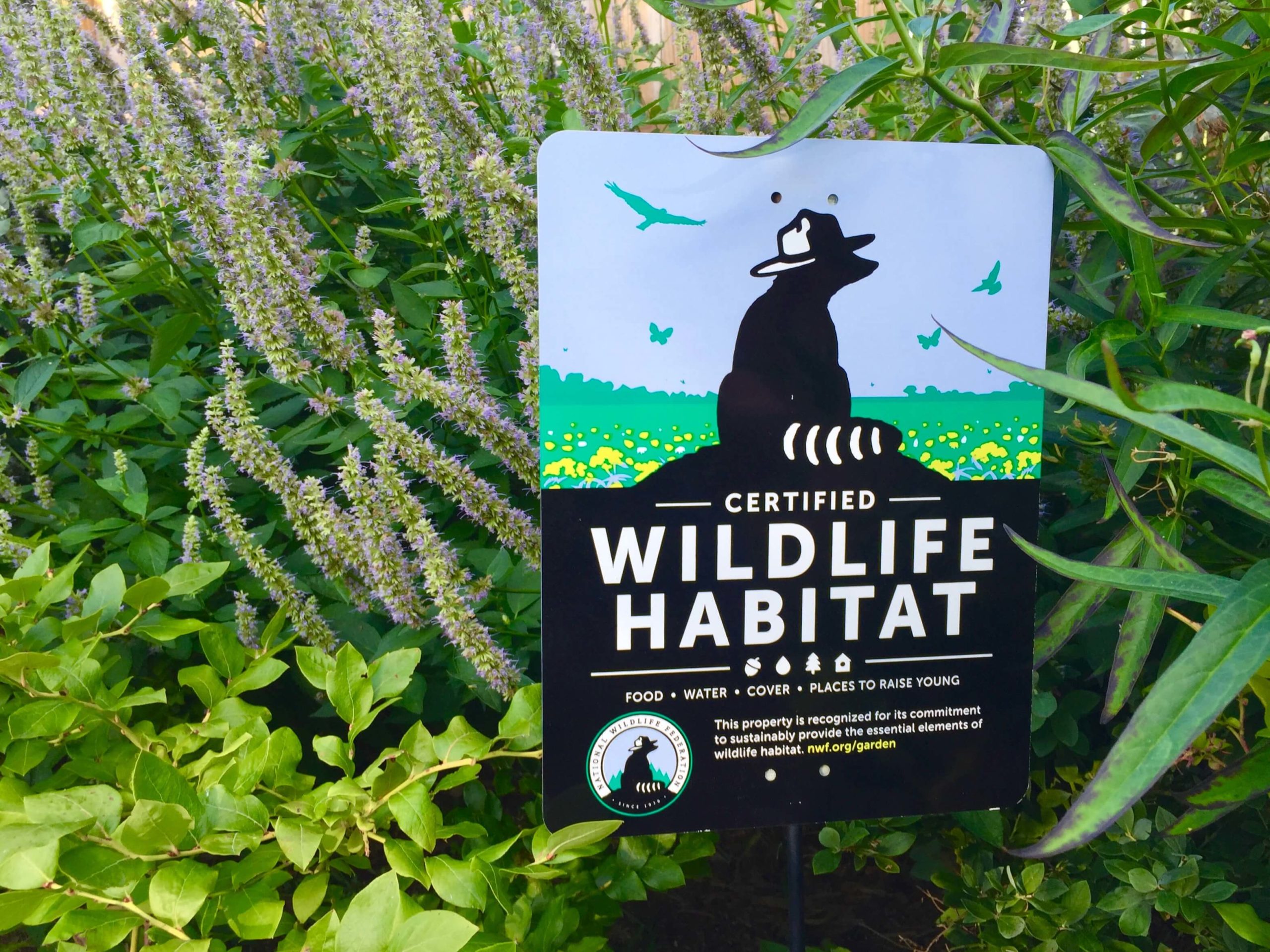 National Wildlife Federation Wildlife Habitat Sign.