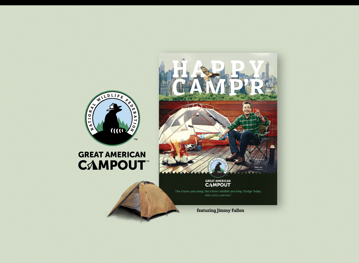 National Wildlife Federation Campout Celebrity Reel GIF