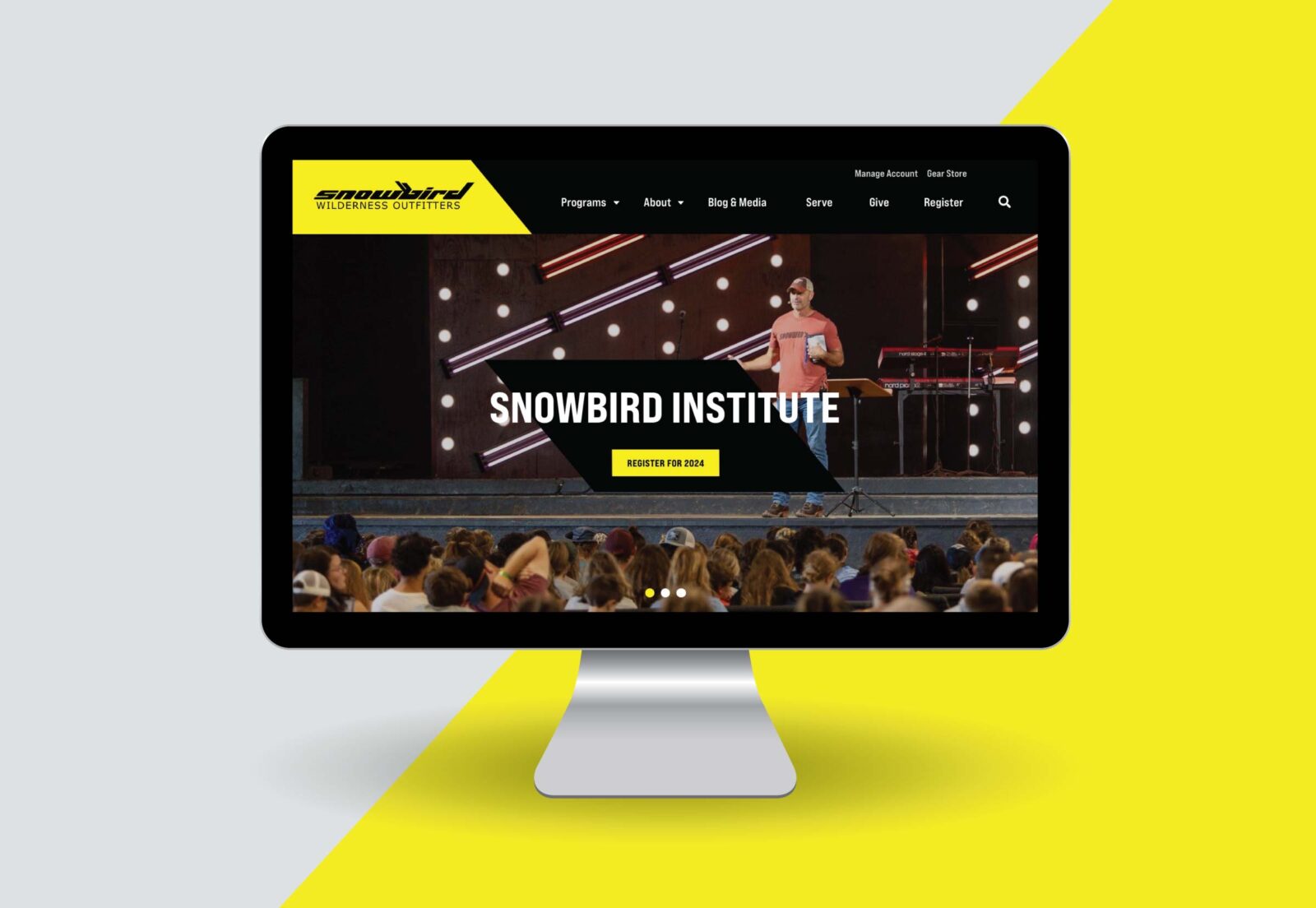 Snowbird Wilderness Outfitters homepage banner