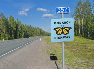 National Wildlife Federation Monarch Butterfly Highway Sign