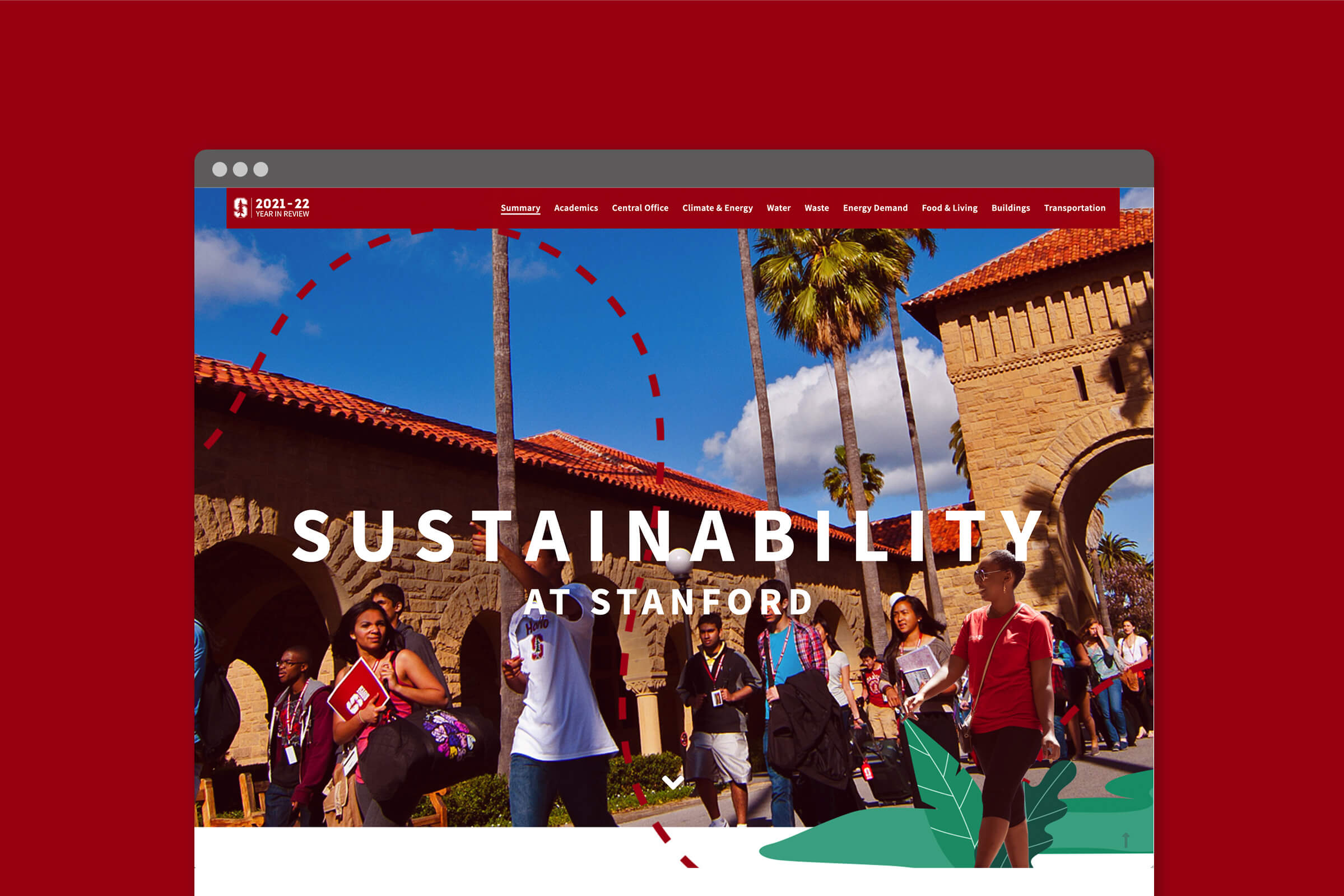 Sustainability at Stanford site homepage.