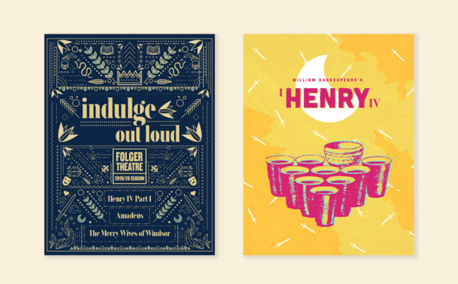 Rejected theme artwork created for Henry IV