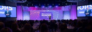 NRF Foundation Honors 2023 event stage and backdrop design