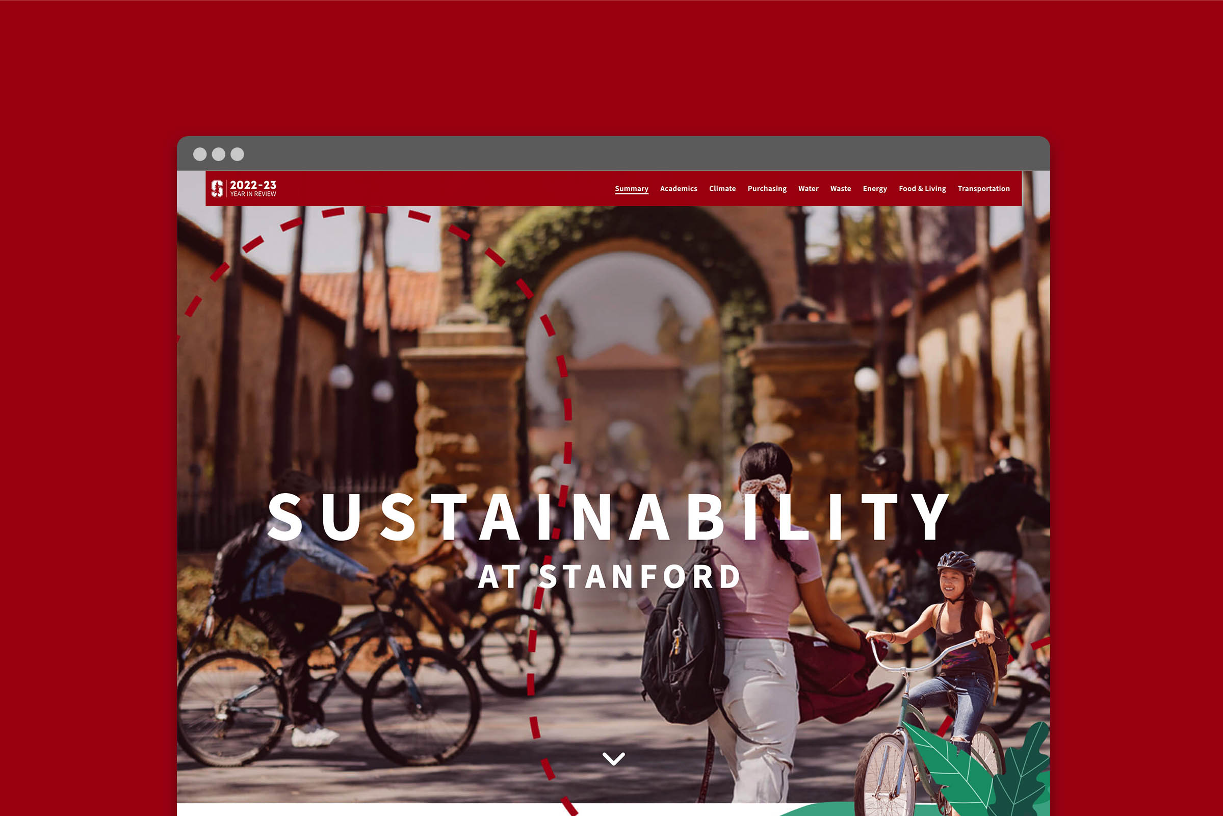 Stanford Annual Report Website Design